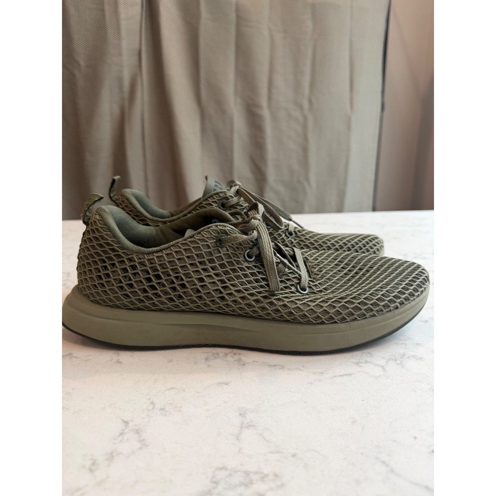 NOBULL Mesh Runner Army Green Olive Training Sneakers Mens 9.5 Womens 11